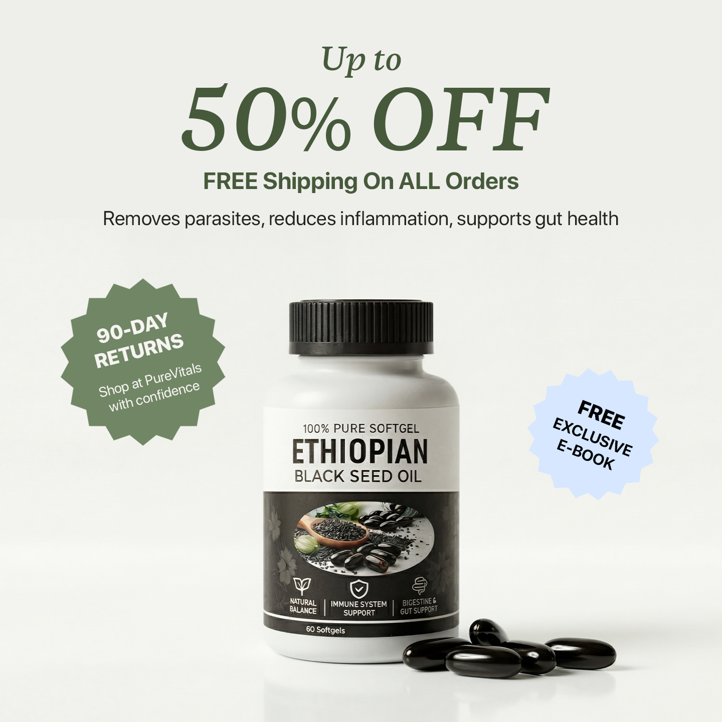 PureVitals - Ethiopian Black Seed Oil